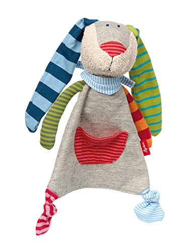 Sigikid 41274 - Doudou en Forma de Conejo Ringeldingel, Unisex, Color: Gris / Multicolor