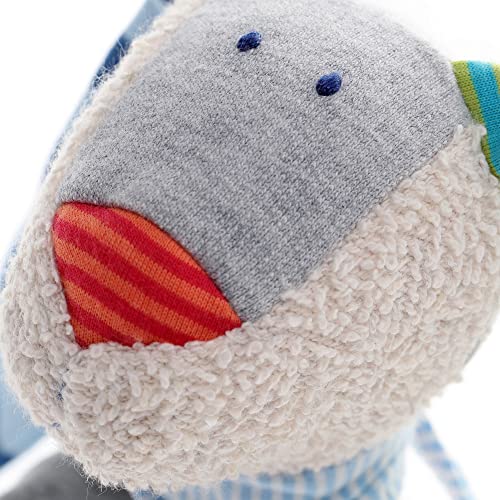 Sigikid 41274 - Doudou en Forma de Conejo Ringeldingel, Unisex, Color: Gris / Multicolor