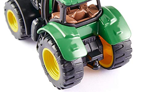 siku 1395, Tractor John Deere con cargador frontal, Verde, Metal/Plástico, Ruedas de goma, Cargador frontal móvil