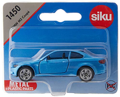 siku 1450, BMW M3 Coupé, Metal/Plástico, Azul, Vehículo de juguete para niños, Apertura de puertas