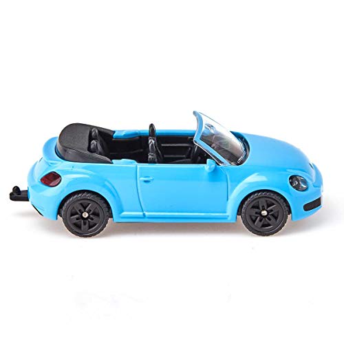 siku 1505, Descapotable VW Beetle, Metal/Plástico, Azul claro, Vehículo de juguete para niños, Enganche para remolque