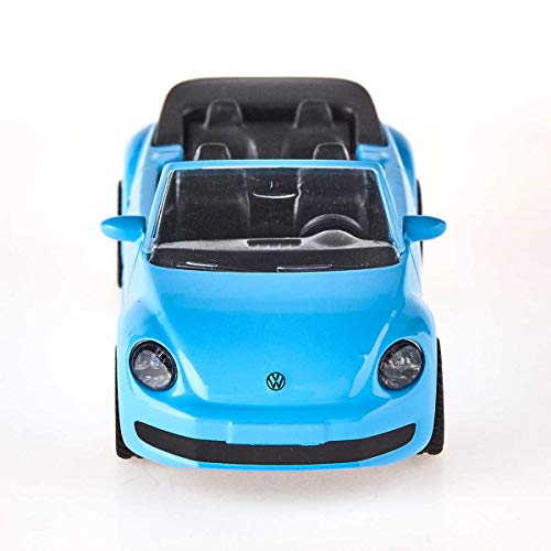 siku 1505, Descapotable VW Beetle, Metal/Plástico, Azul claro, Vehículo de juguete para niños, Enganche para remolque