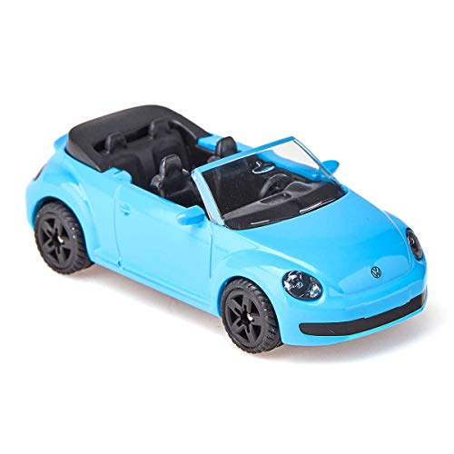 siku 1505, Descapotable VW Beetle, Metal/Plástico, Azul claro, Vehículo de juguete para niños, Enganche para remolque