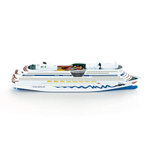 siku 1720 Crucero AIDAluna, Diseño AIDA, No flota, 1:1400, Metal/Plástico, Azul/Blanco