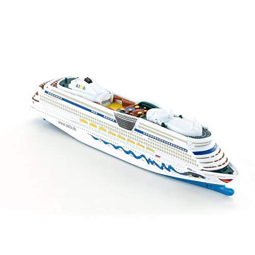 siku 1720 Crucero AIDAluna, Diseño AIDA, No flota, 1:1400, Metal/Plástico, Azul/Blanco