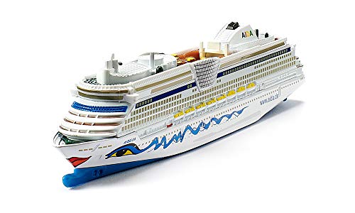 siku 1720 Crucero AIDAluna, Diseño AIDA, No flota, 1:1400, Metal/Plástico, Azul/Blanco