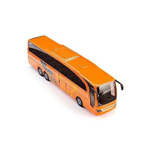 siku 3738 Autocar Mercedes-Benz Travego, Puertas y maletero funcionales, 1:50, Metal/Plástico, Naranja