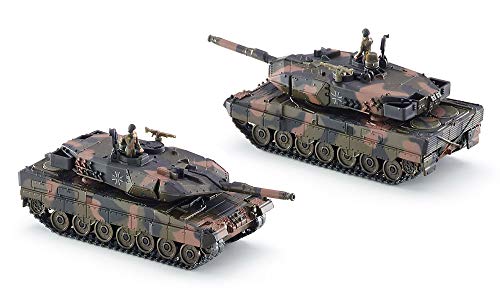 siku 4913 Tanque de combate Leopard, Sobre orugas, Set de pegatinas, Diseño camuflaje, 1:50, Metal/Plástico, Camuflaje