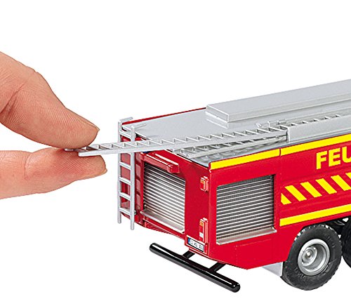 SIKU Super Camión de bomberos Mercedes-Benz Zetros, color rojo (Sieper GmbH 2109)