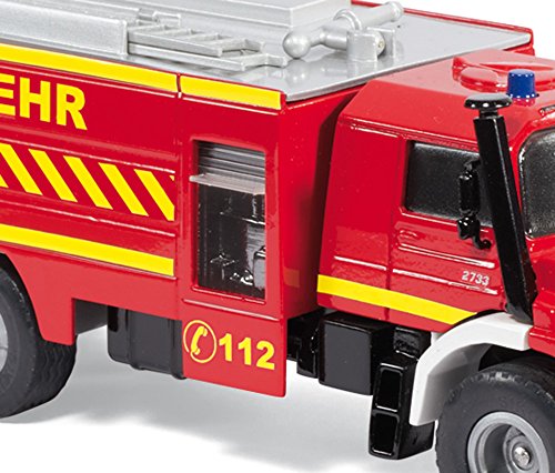 SIKU Super Camión de bomberos Mercedes-Benz Zetros, color rojo (Sieper GmbH 2109)