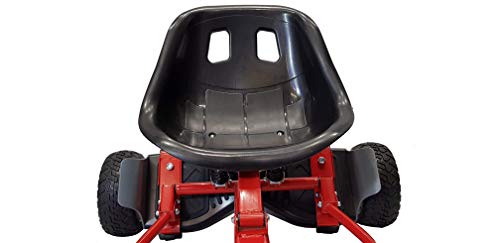 SILI® Kart de suspensión de carretera para 2 ruedas autoequilibradas, diseño mejorado con suspensión bajo el asiento (rojo)