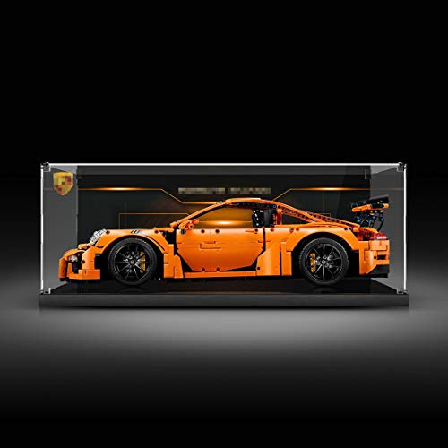 SINI Vitrina de acrílico resistente al polvo para Lego 42056 Technic Porsche 911 GT3 RS, funda resistente al polvo, compatible con Lego 42056 (modelo Lego no incluido)