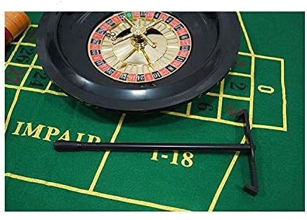 SL Juegos DE Casino 5 EN 1 - Rueda DE Ruleta DE Lujo DE 26 cm.