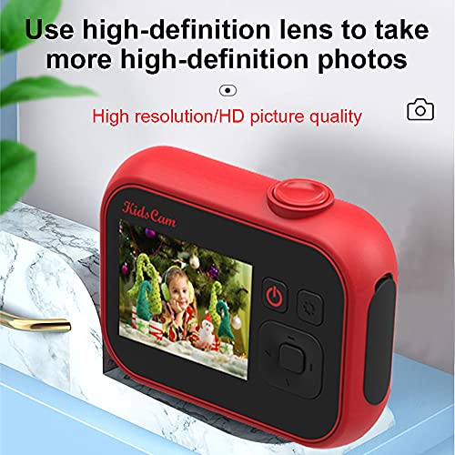 SLuB Cámara de juguete para niños Cámara digital de alta definición para niños Mini cámara selfie de 2 pulgadas IPS HD Pantalla 32G TF Tarjeta USB Carga adecuada para niños (verde)