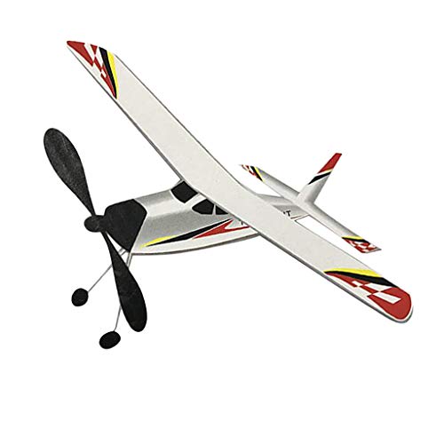 SM SunniMix Kit de Modelo de Avión EPS con Motor Elástico Juguetes Voladores para Niños Juego Interior Al Aire Libre