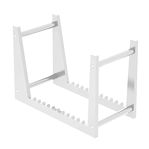 SM SunniMix Soporte para Discos de Vinilo acrílico Fácil Acceso Pantalla Moderna DVD CD Soporte para álbum Organizador Shlef Sostiene 50 LP de 12 "o Discos de 7" - Blanco