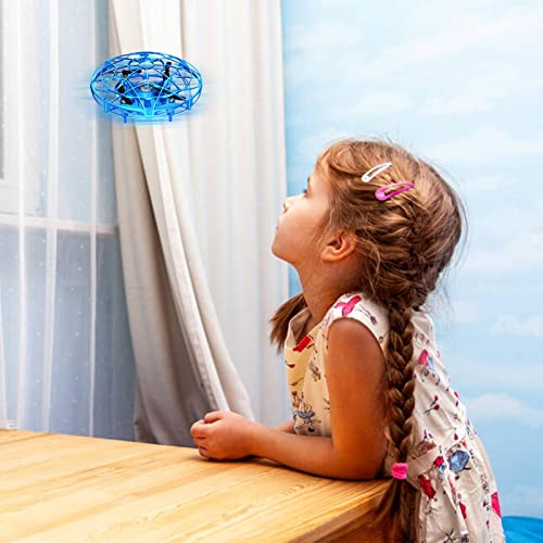 Smaler Mini Drones Operados a Mano | Juguetes voladores de Drones controlados a Mano Inteligentes interactivos | Drone Interior al Aire Libre para Juegos Familiares