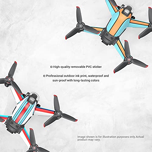 SmallRig Aerodynamics - Kit de accesorios para DJI FPV, soporte, funda transparente y pegatinas personalizadas de PVC, protección de la piel y colas verticales