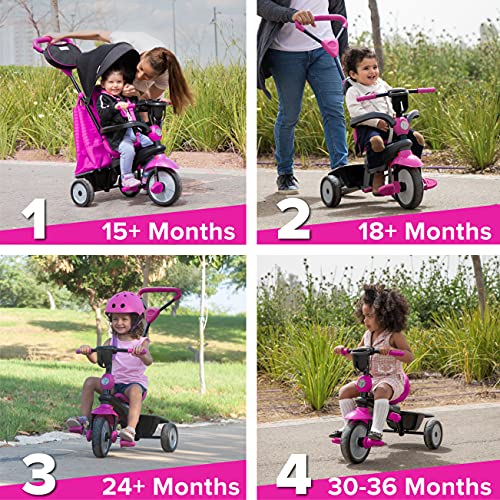 smarTrike- Triciclo Infantil 4 en 1, Color Rosa. (6500600)