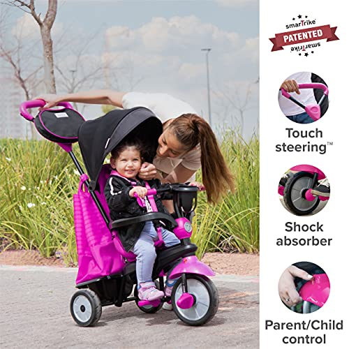 smarTrike- Triciclo Infantil 4 en 1, Color Rosa. (6500600)