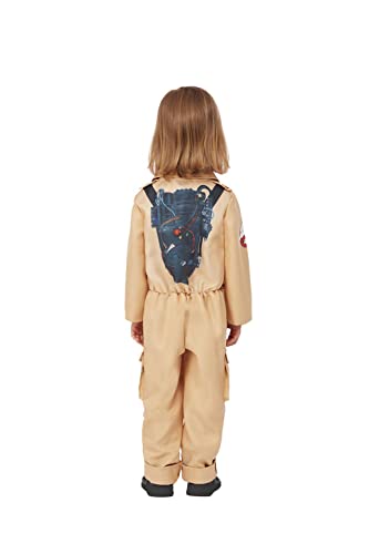 Smiffys 51530T2 Disfraz de Cazafantasmas con licencia oficial, unisex para niños, beige, edad de 3 a 4 años