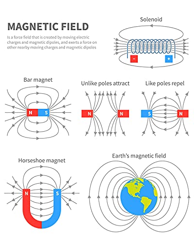 Sntieecr Labs Junior Science Magnetismo Set para la educación experimental, la ciencia experimento herramienta física juguetes educativos para niños y adolescentes