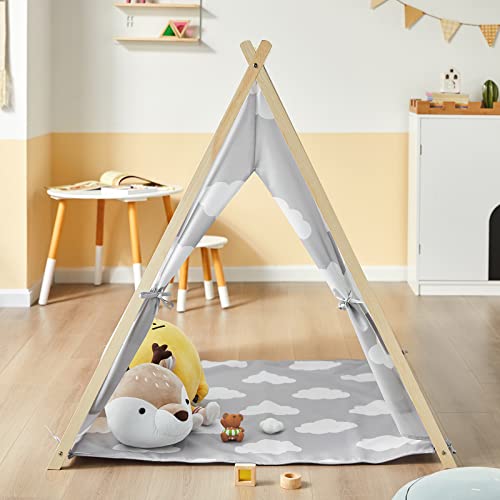 SoBuy OSS02-F01 Tienda de campaña Infantil, Tienda Tipi - Tienda de campaña Interior para niños con 2 Puertas y una Ventana 105 x 109 x 100 cm ES