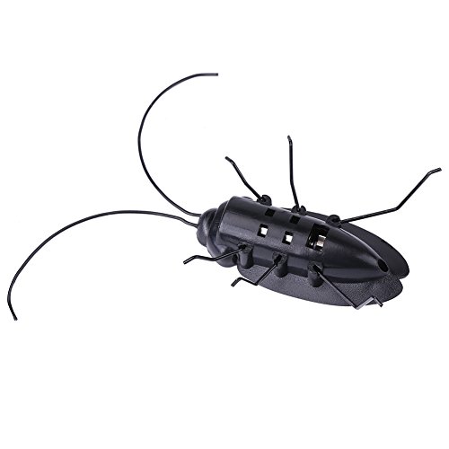 Solar Insect Toy, 1Pc Mini Magic Solar Energy Powered Cockroach / Grasshopper Novedad Tricky Intelligence Toys Regalo Divertido para niños(Cucaracha)