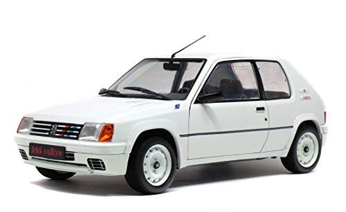 Solido 421184400 - Maqueta de Coche Peugeot 205 Rallye 1987 421184400-1 (Escala 1:18), Color Blanco