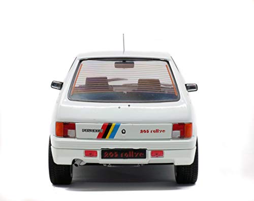 Solido 421184400 - Maqueta de Coche Peugeot 205 Rallye 1987 421184400-1 (Escala 1:18), Color Blanco