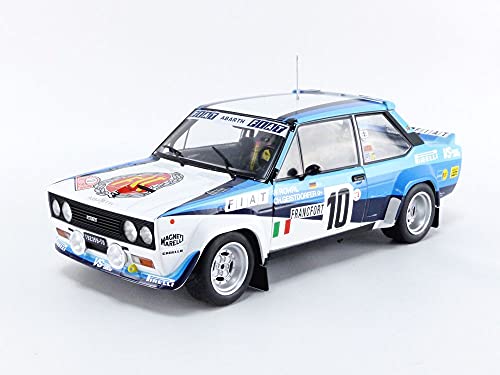 Solido 421187300 Fiat 131 Abarth #10, Rallye Monte Carlo 1980, Conductor: W. Tubo, Modelo de Coche, Escala 1:18, Color Blanco/Azul