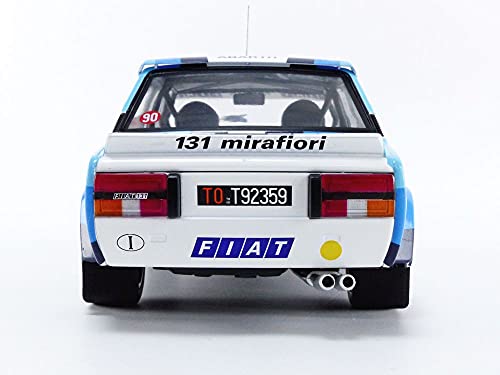 Solido 421187300 Fiat 131 Abarth #10, Rallye Monte Carlo 1980, Conductor: W. Tubo, Modelo de Coche, Escala 1:18, Color Blanco/Azul