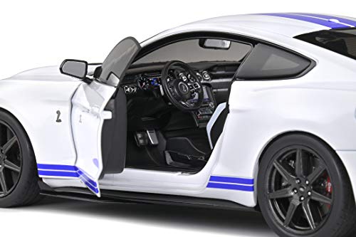 Solido Ford Mustang Shelby GT500 2020-Maqueta de Coche (Escala 1:18), Color Blanco (421186100)