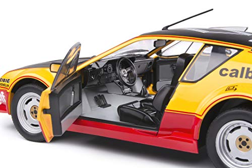 Solido- Renault Alpine A310 Pack GT 1983 Calberson Evocation-Maqueta de Coche (Escala 1:18), Color Naranja, Negro y Rojo (421186400)