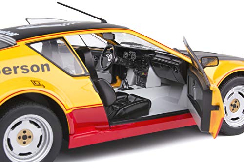 Solido- Renault Alpine A310 Pack GT 1983 Calberson Evocation-Maqueta de Coche (Escala 1:18), Color Naranja, Negro y Rojo (421186400)