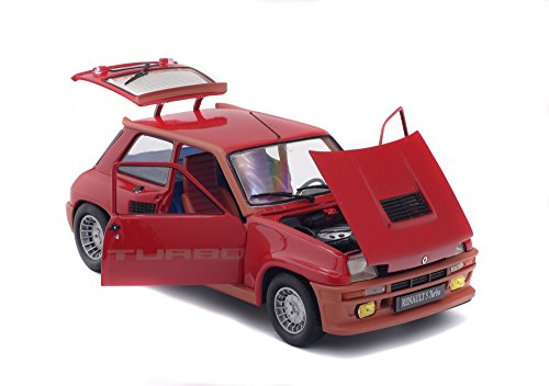 Solido S1801302 - Renault 5 TURBO 1984, Rojo, modelo en miniatura (Escala 1: 18)