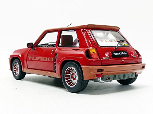 Solido S1801302 - Renault 5 TURBO 1984, Rojo, modelo en miniatura (Escala 1: 18)