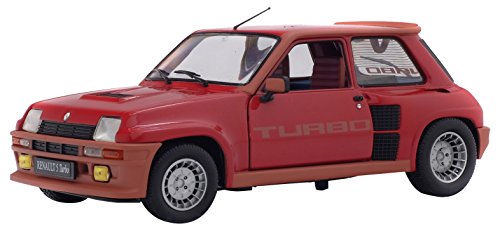 Solido S1801302 - Renault 5 TURBO 1984, Rojo, modelo en miniatura (Escala 1: 18)