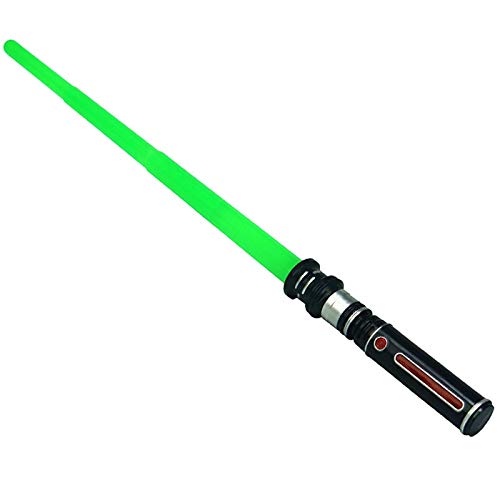 sookin Sable de Luz Juguete Espada Star Wars Sable De Luz ElectróNico Plegable Espada Luz con Efectos Sonido Multicolor Jedi Escalable Armas CumpleañOs Navidad Green