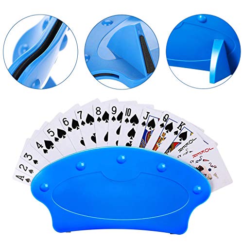 Soporte Para Juego De Cartas Soporte Para Naipes Soporte De Juego De Tarjetas De Cartas Juego De Cartas De Manos Libres De Mesa Diseño Curvado Para Niños Discapacitados Adultos Personas Mayores 2 PCS