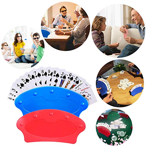 Soporte Para Juego De Cartas Soporte Para Naipes Soporte De Juego De Tarjetas De Cartas Juego De Cartas De Manos Libres De Mesa Diseño Curvado Para Niños Discapacitados Adultos Personas Mayores 2 PCS