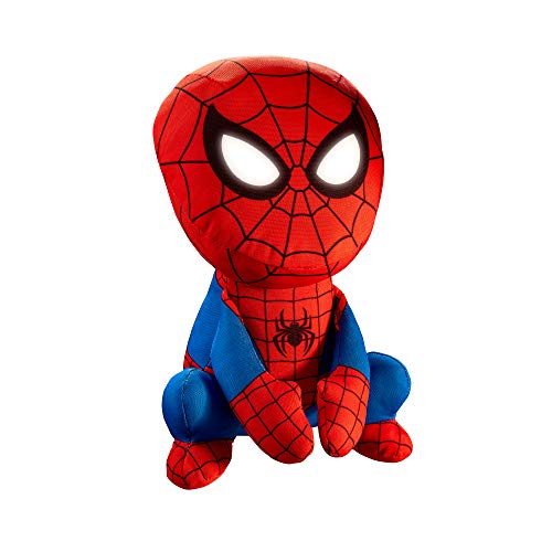 Spider-Man- Amigo Luminoso GoGlow-Luz de Noche y Juguete blandito, Color Rojo y Azul. (Moose Toys 14314)