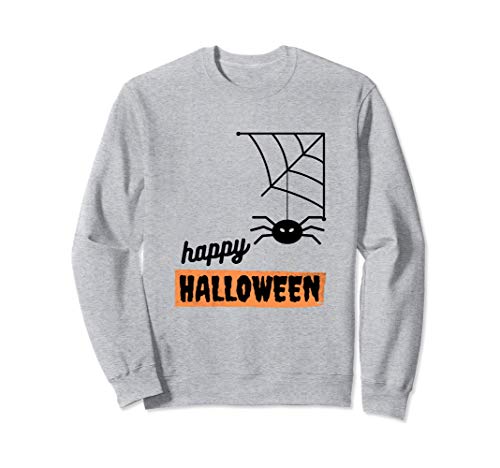 Spiderweb Halloween Gifts Distressed Spider Design Fall Sudadera