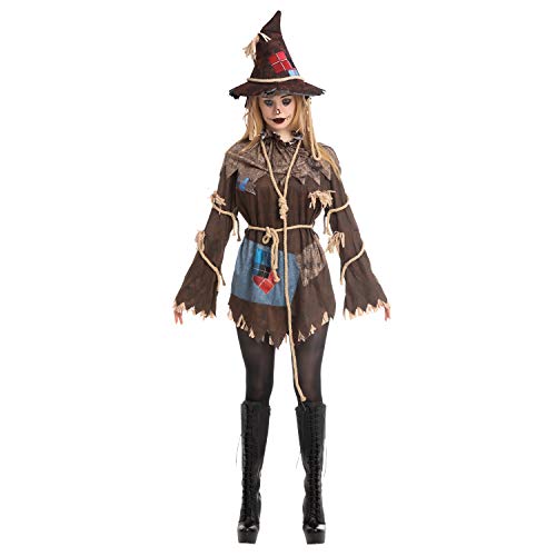 Spooktacular Creations Adult Women Scary Scarecrow Costume (Medium ( 8- 10 yrs))