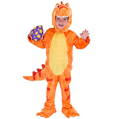 Spooktacular Creations Disfraces de Dinosaurio para Niños Unisex Cosplay Halloween T-Rex Dinosaurio Pijama para Infantil Fiesta (S)