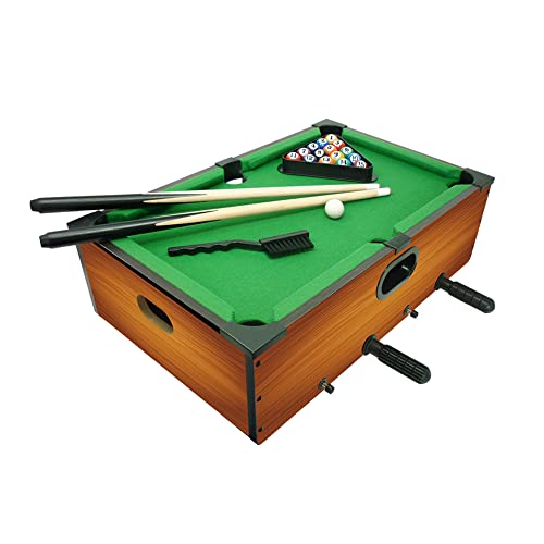 Sport One Futbolín y Billar de Apoyo. Juego de Mesa 6 en 1. Futbolín de 51 x 31 x 16 cm. Tarjeta de casa con Juegos de Mesa: Ping Pong, ajedrez, Dama, Backgammon. Idea de Regalo, Madera, (706200411)