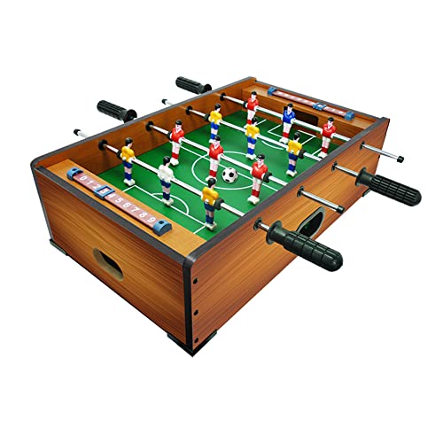 Sport One Futbolín y Billar de Apoyo. Juego de Mesa 6 en 1. Futbolín de 51 x 31 x 16 cm. Tarjeta de casa con Juegos de Mesa: Ping Pong, ajedrez, Dama, Backgammon. Idea de Regalo, Madera, (706200411)