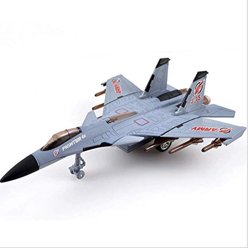 SSBH (Aviones de Combate J-15 Raptor Regalos Tire Militar Modelo aeronave con Sonido óptico J-15 Simulación de aleación de Juguete Juguetes de niños Volver Portador de Combate Helicóptero Adornos for