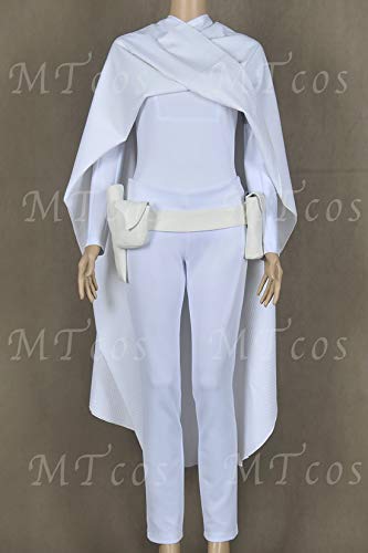 Star Wars 2 Attack of The Clones Cosplay Padme Amidala Costume Trajes - Blanco - Mujer S