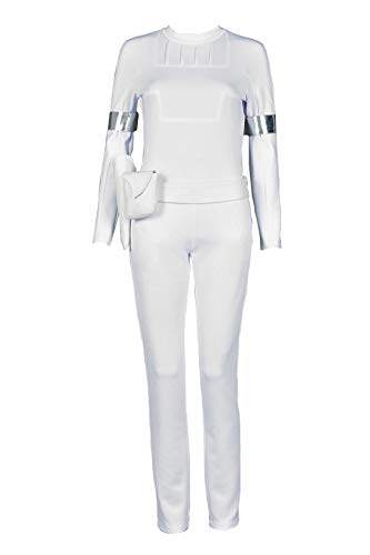 Star Wars 2 Attack of The Clones Cosplay Padme Amidala Costume Trajes - Blanco - Mujer S